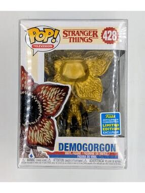 Funko Pop! Demogorgon Gold #428 Limited Ed 2019 Summer Convention + Protector